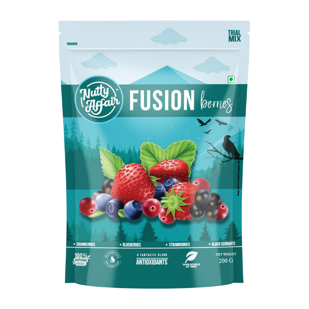 Nutty Affair Fusion Berries Trial Mix Pack 100% Natural With Good Source of Antioxidants - 200 gm