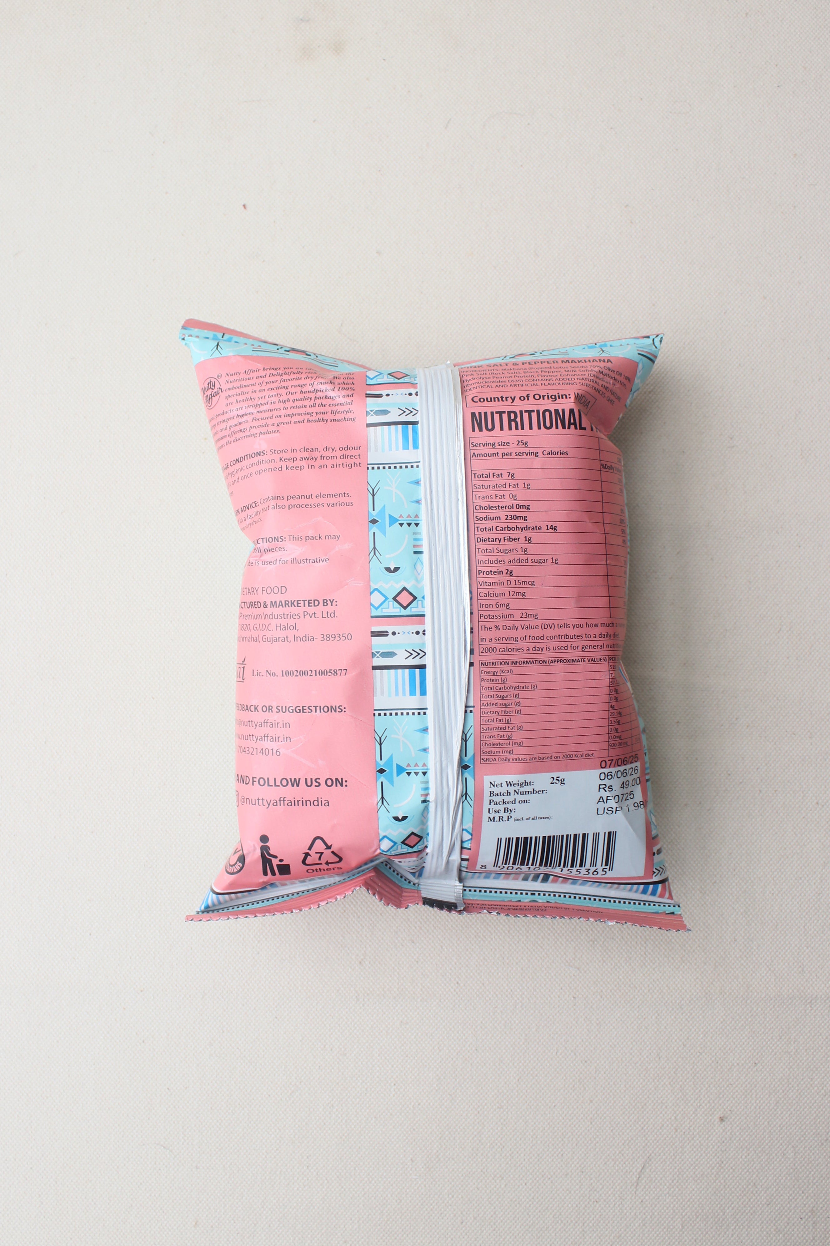 Pink Salt and Peper Makhana