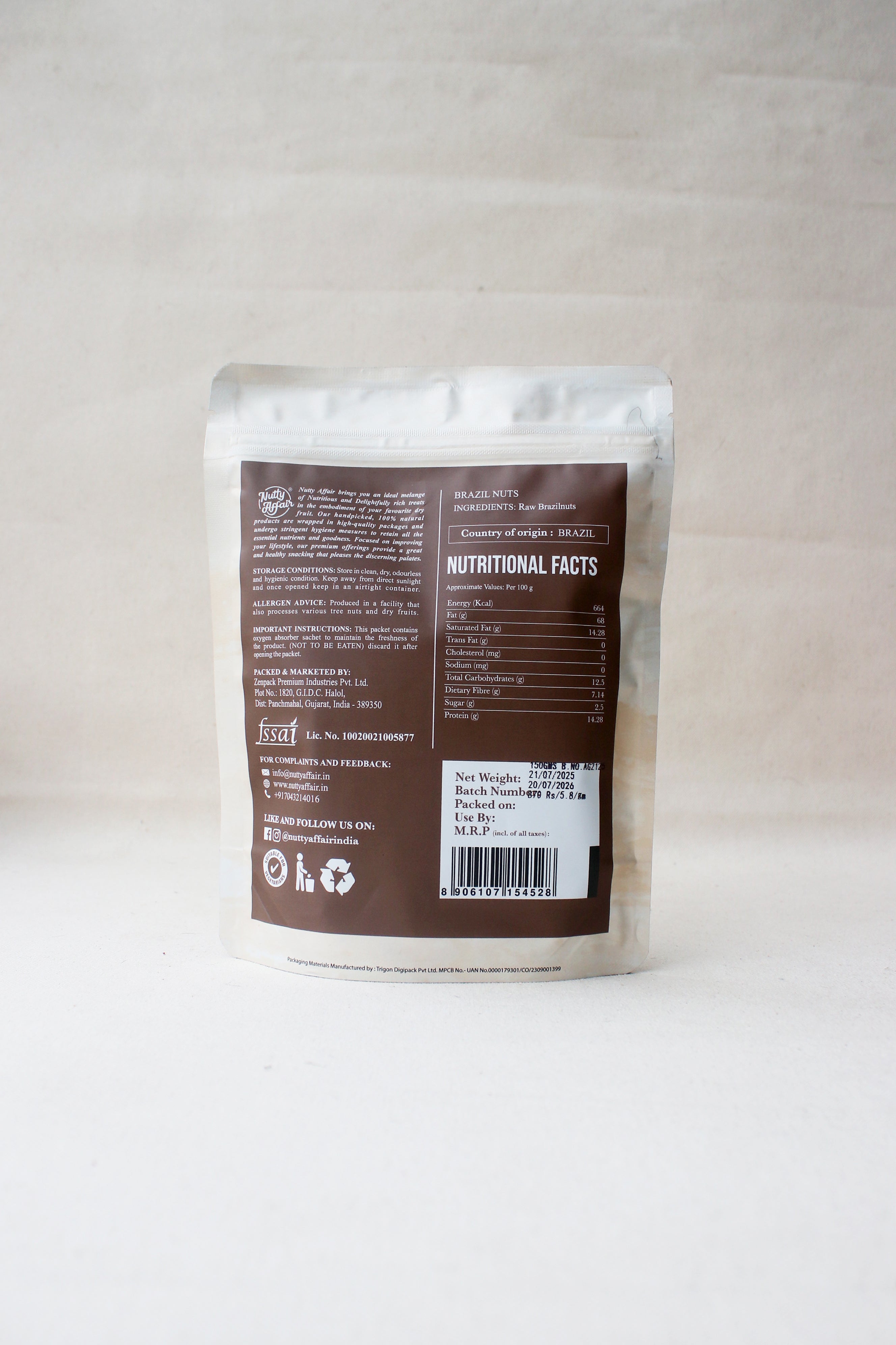 SPP Exotic Brazil Nuts - 150 gm