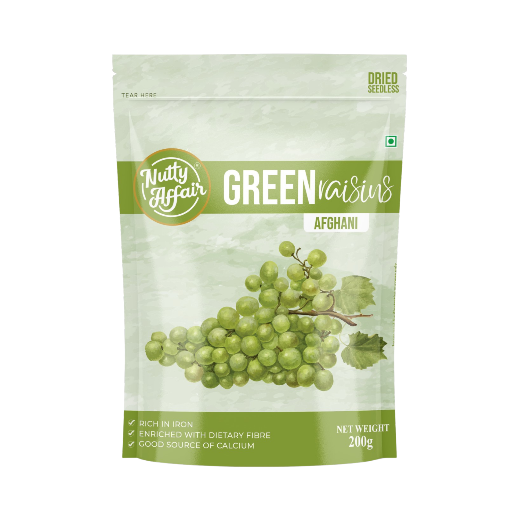 SPP Greeen Raisins Afghani - 200 gm