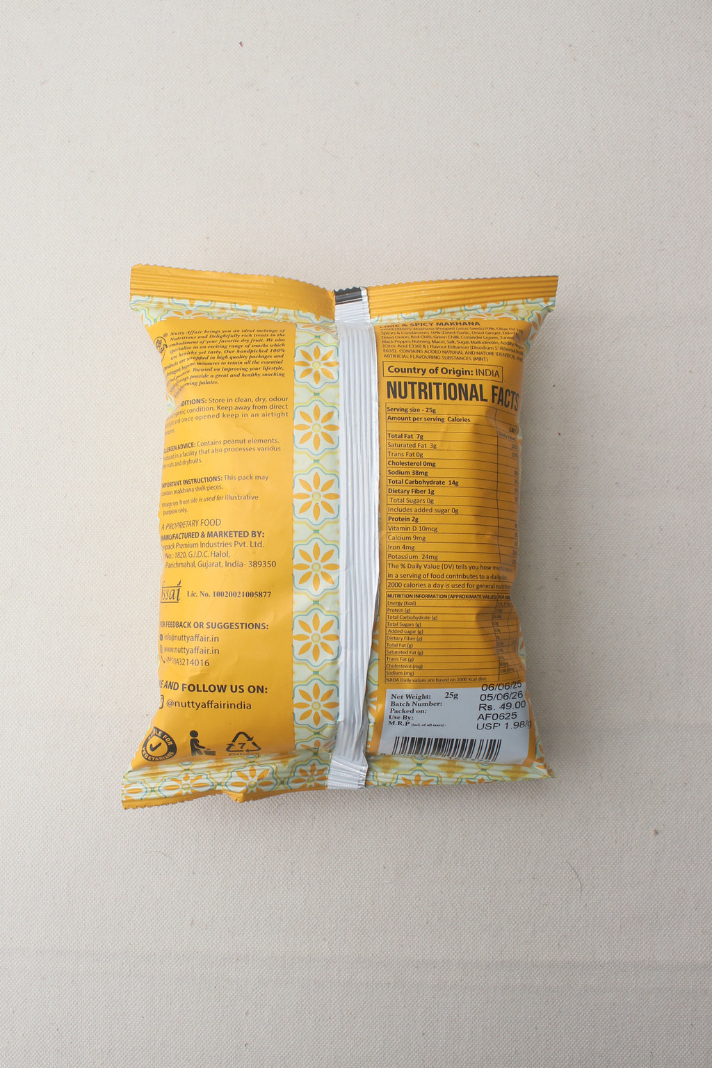 Lime and Spicy Makhana