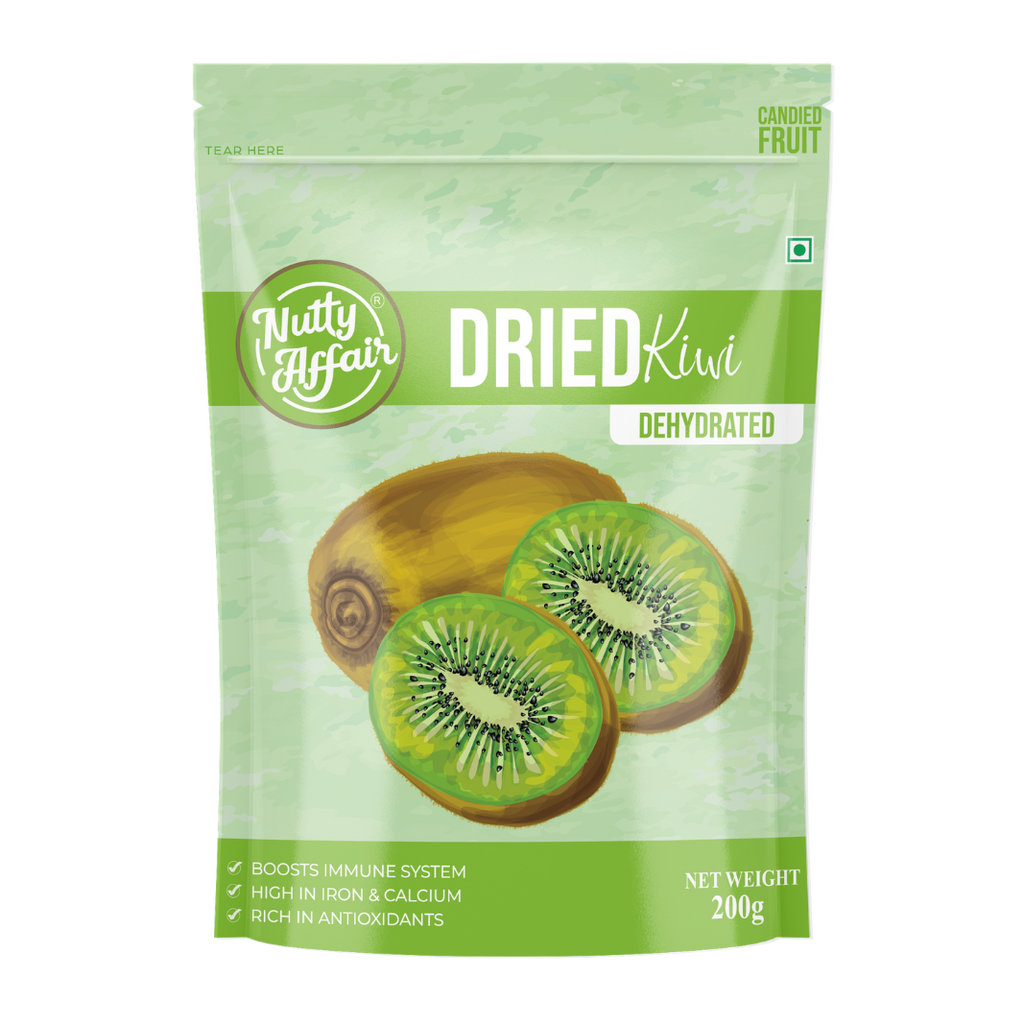 Nutty Affair Dried Kiwi Dehydrated Candied Dried Fruit Immunity Booster - 200 gm