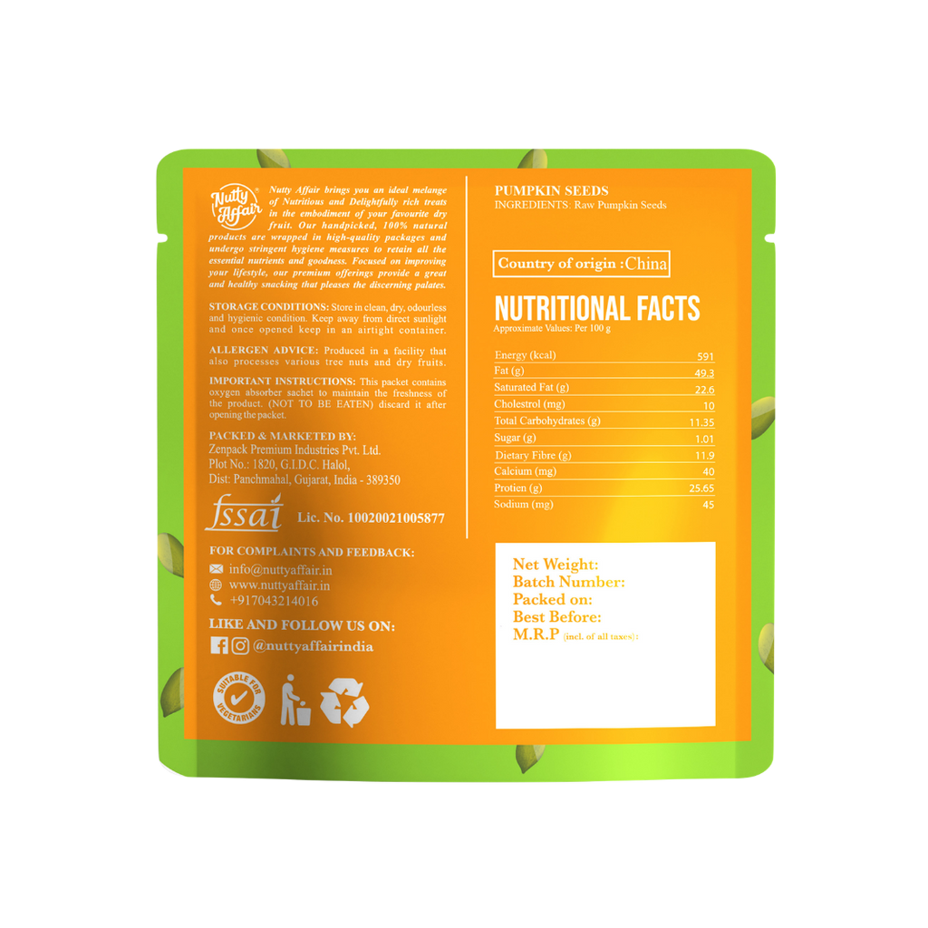 Natural Pumpkin Seeds - 100 gm