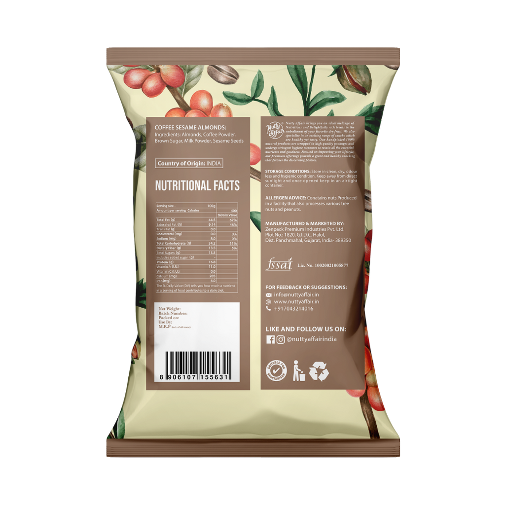 Coffee Sesame Almonds