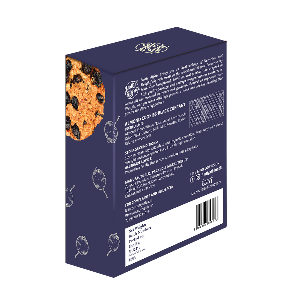 Black Currant Almond Cookies