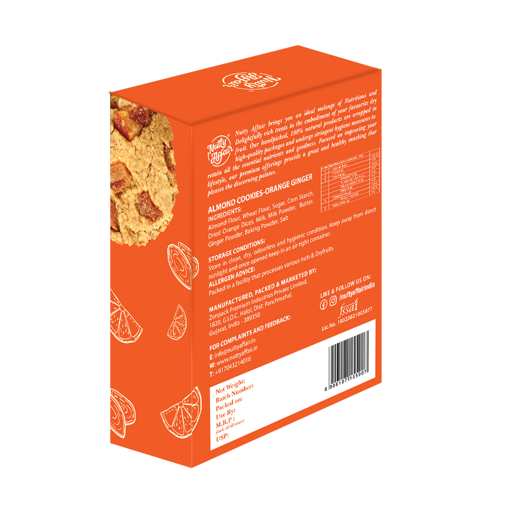 Orange Ginger Almond Cookies