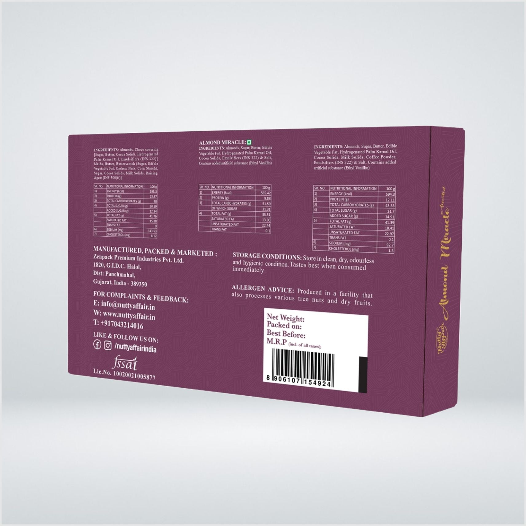 Almond Miracle Assorted Box - 9 Pcs Box