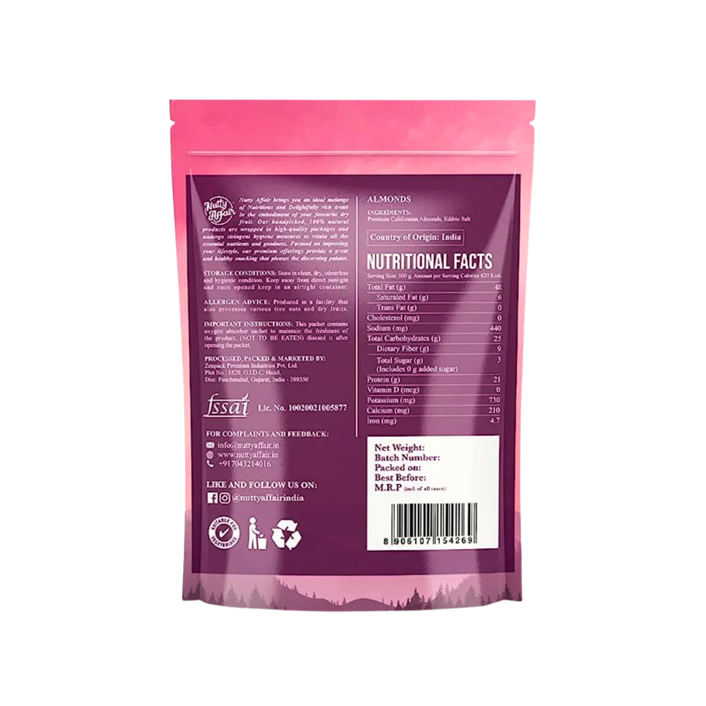 Almonds Roasted and Salted - 200 gm