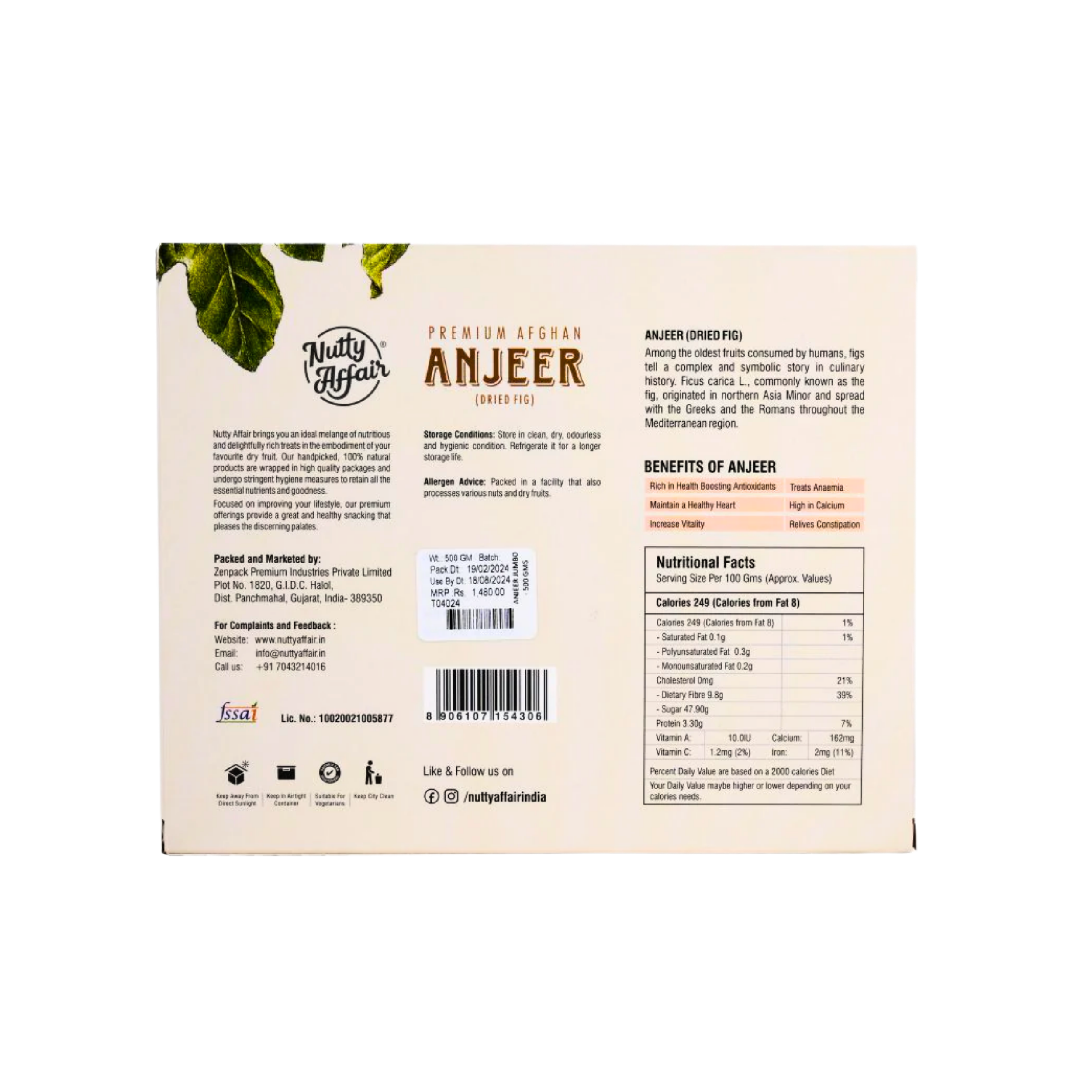 Anjeer Large - 500 gm