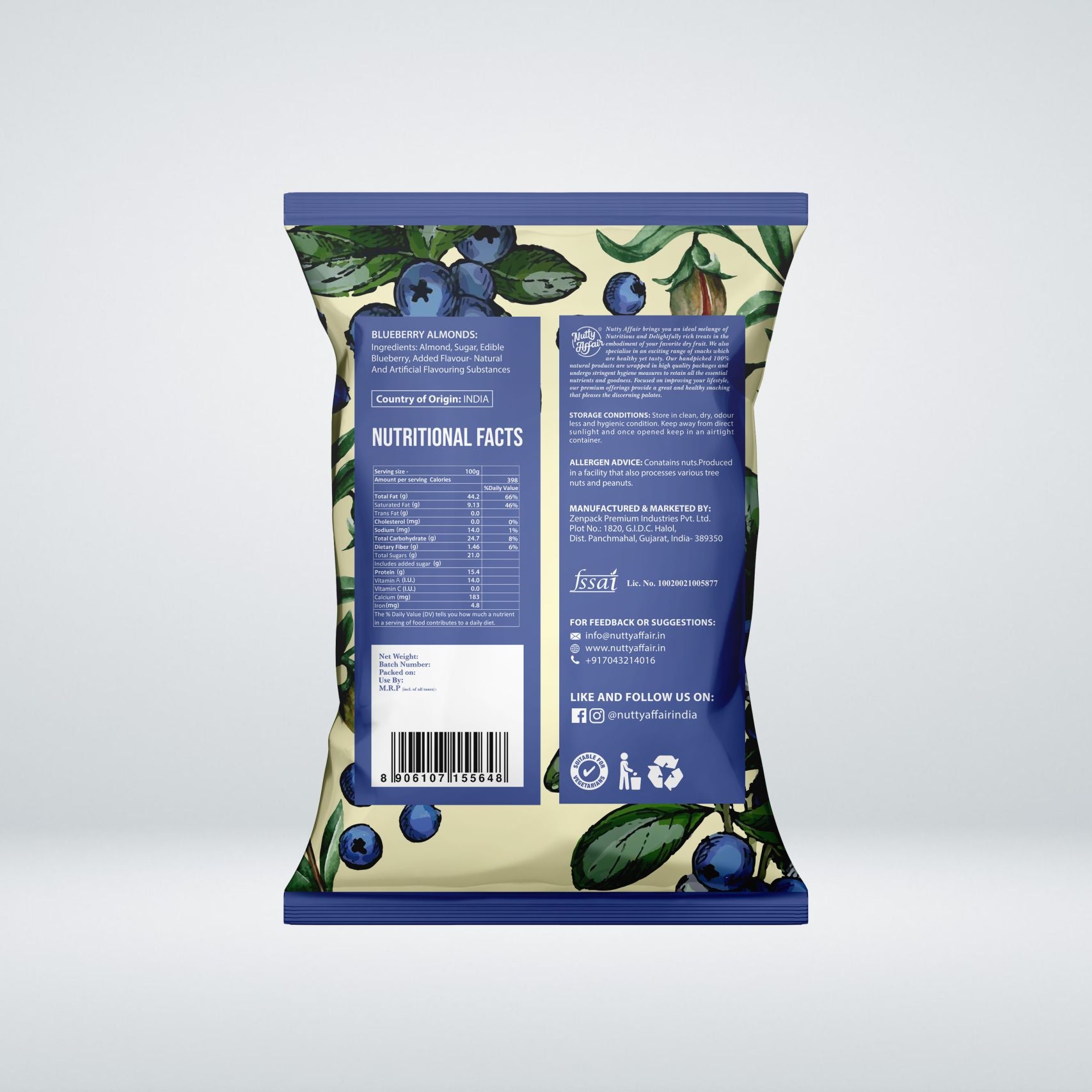 Blueberry Almond - 35 gm