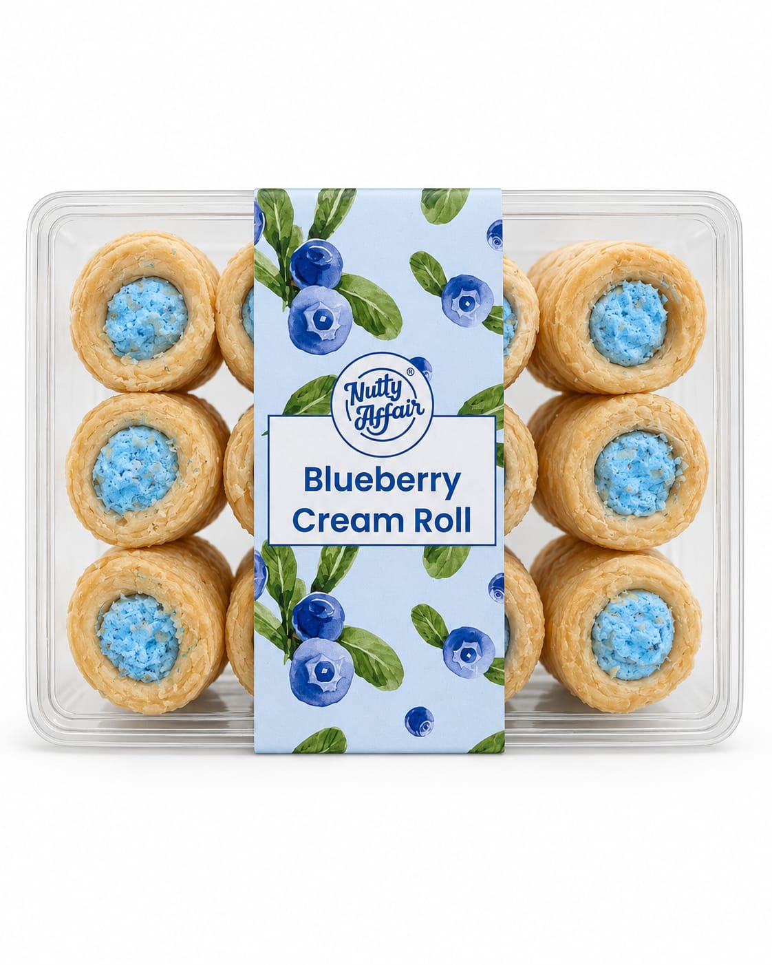 Mini Cream Roll Blueberry