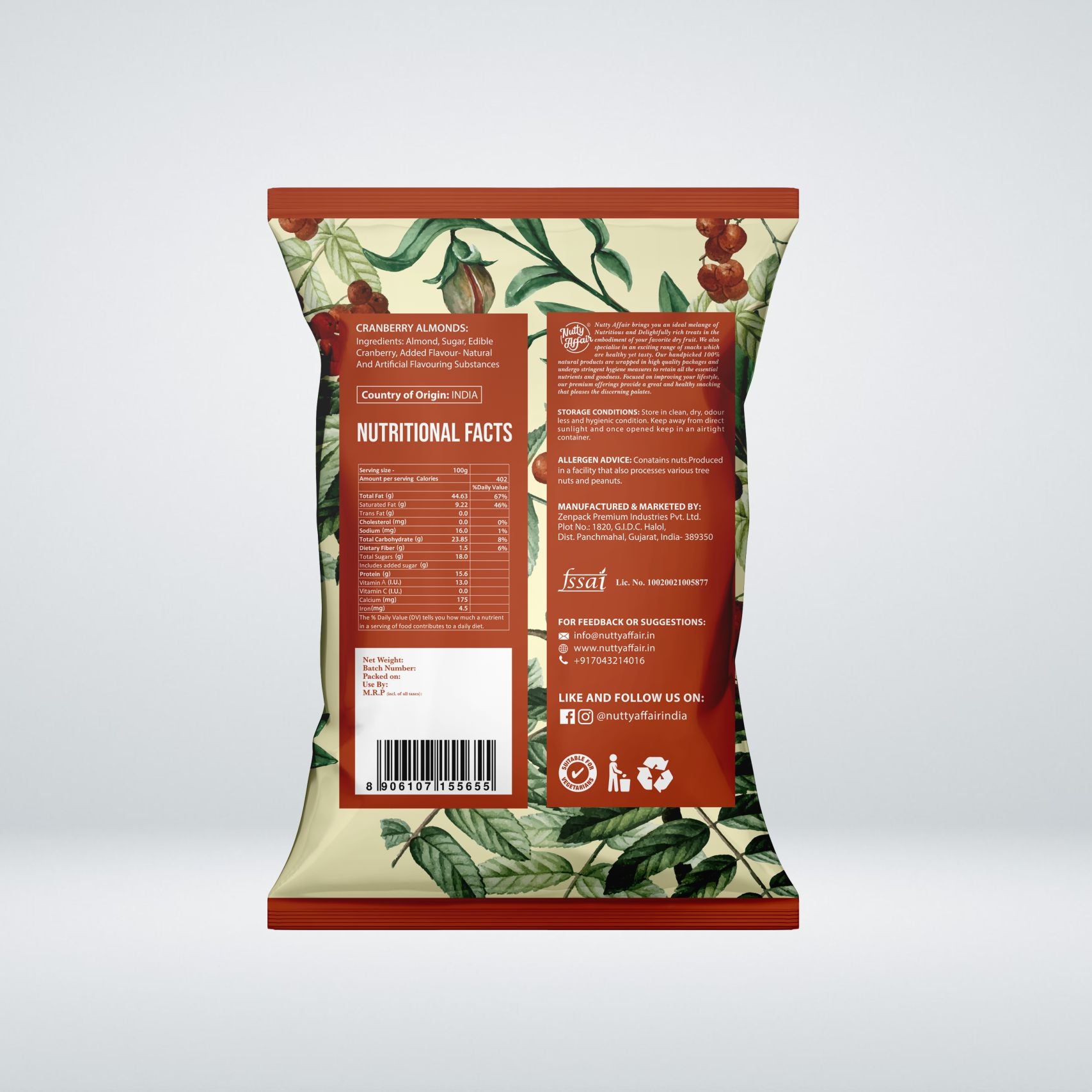 Cranberry Almond - 35 gm