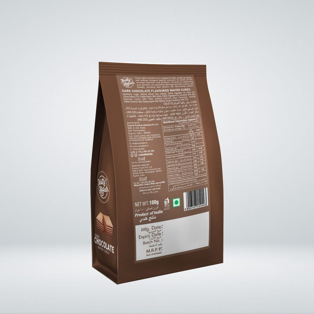 Dark Chocolate Wafer Cubes - 100 gm