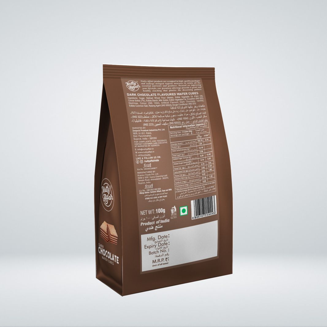 Dark Chocolate Wafer Cubes - 100 gm