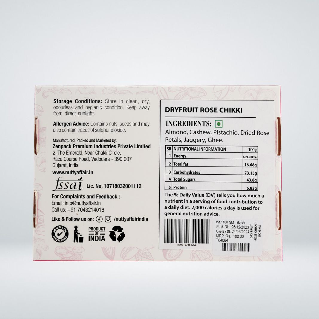 Dryfruit Rose Chiki - 100 gm