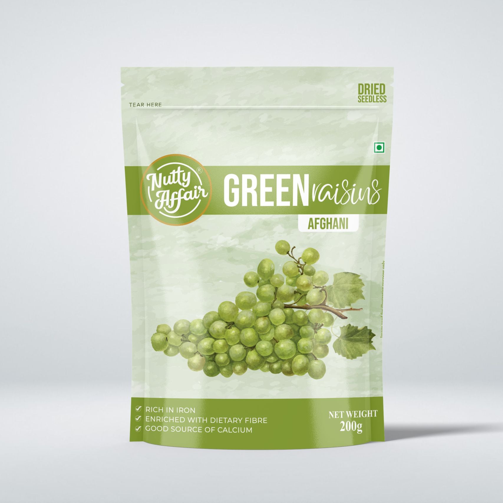 SPP Greeen Raisins Afghani - 200 gm