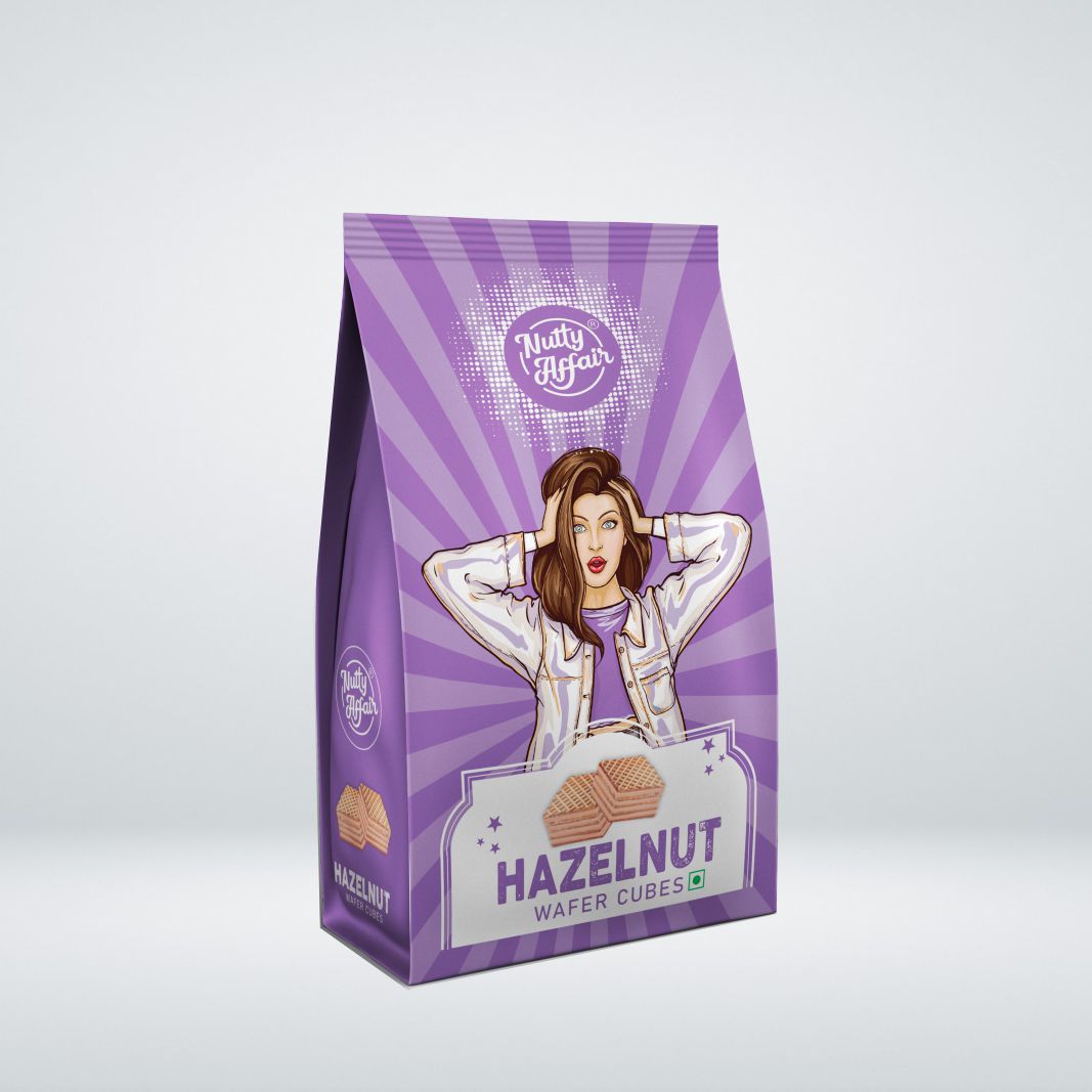 Hazelnut Wafer Cubes - 100 gm