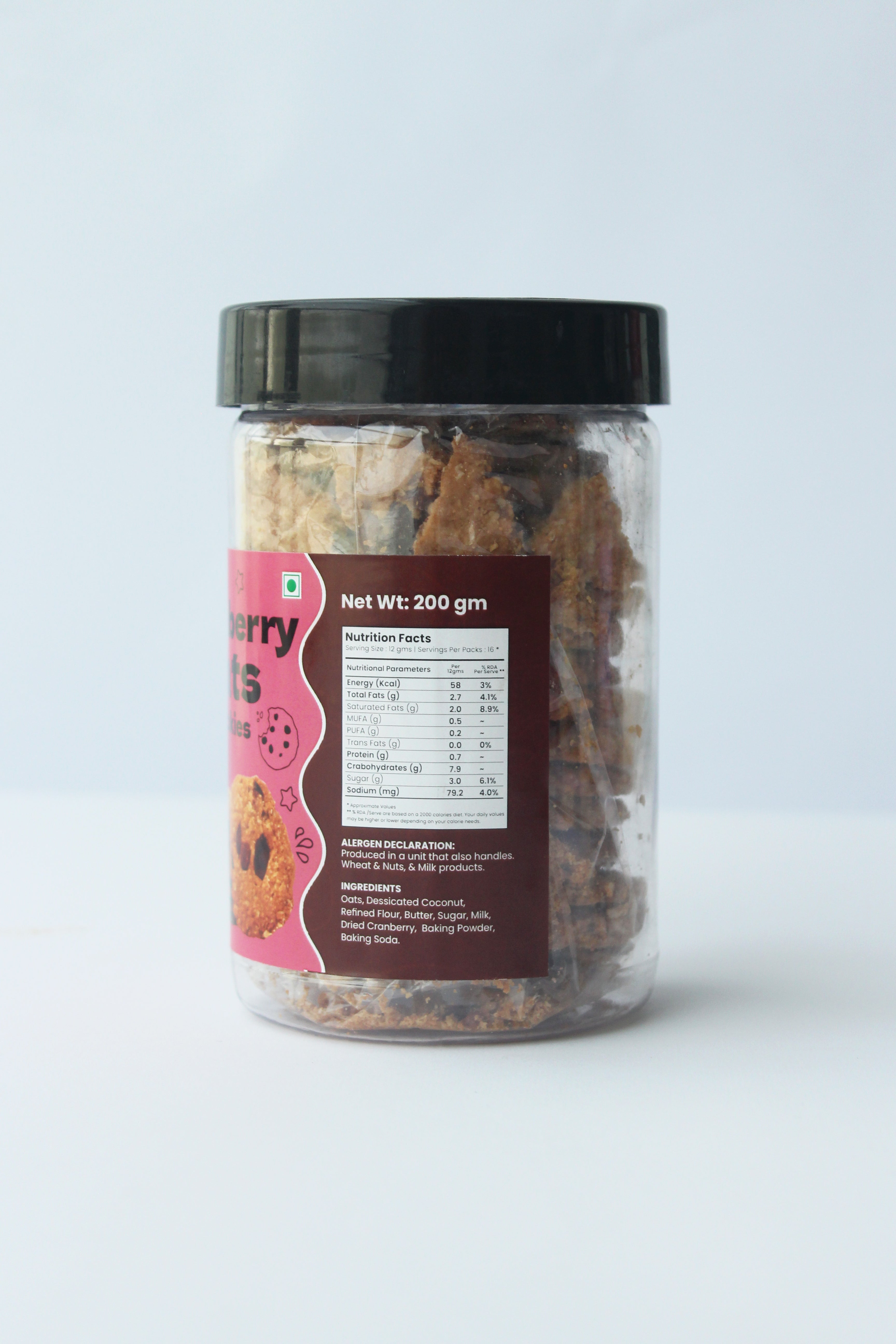 Cranberry Oats Cookies