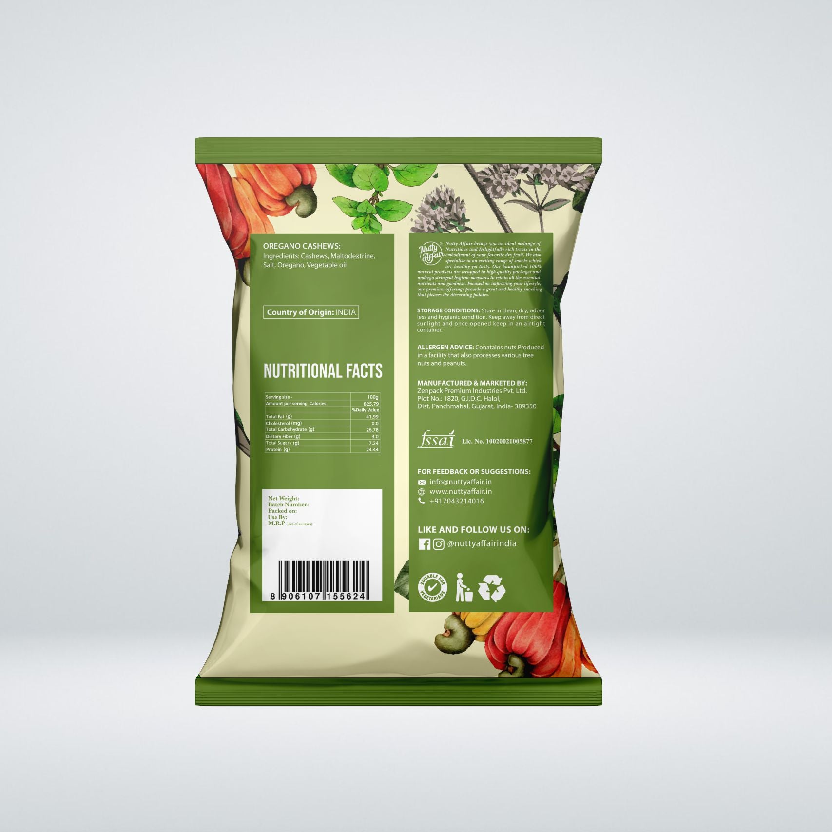 Oregano Cashews - 35 gm