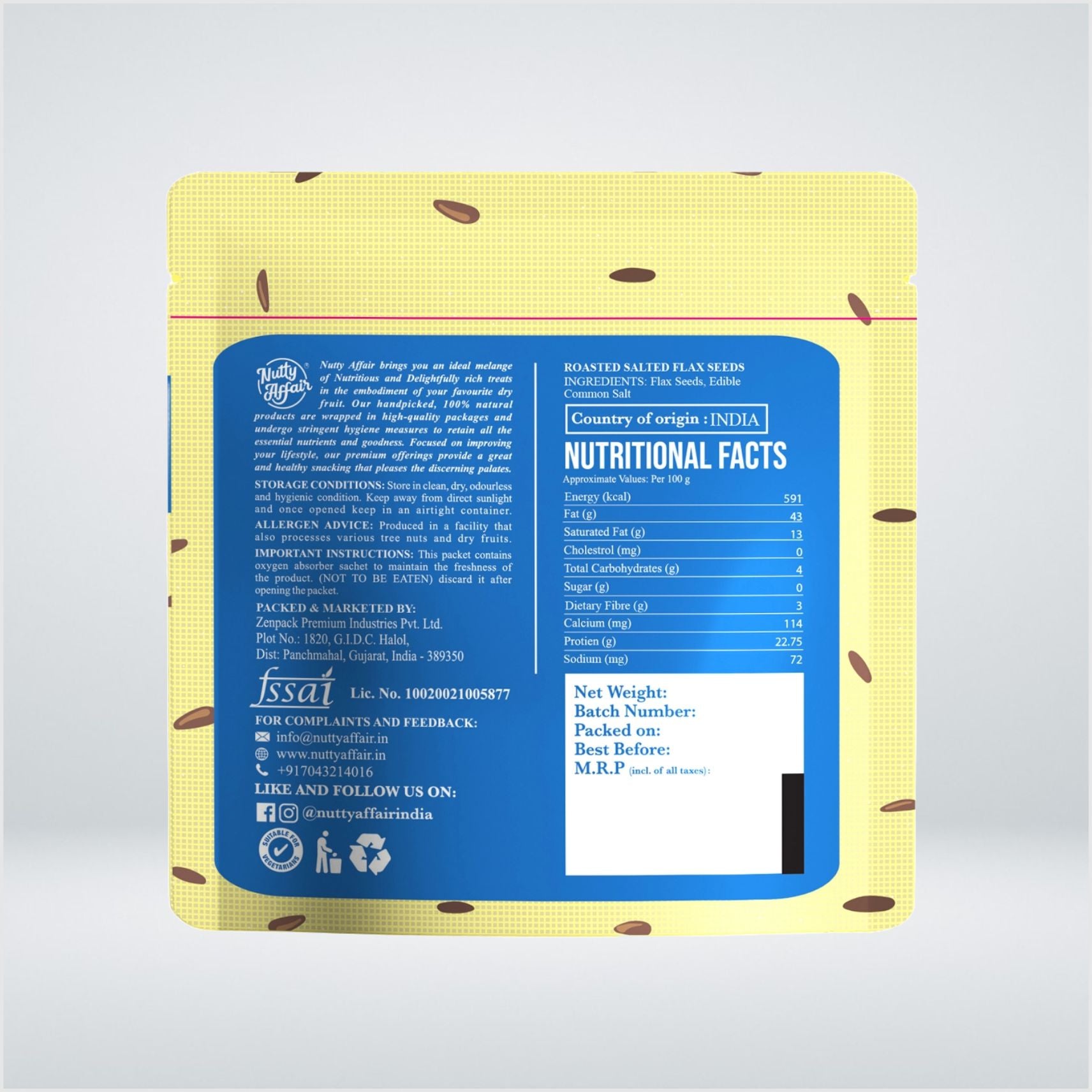 Roasted Salted Flax Seeds