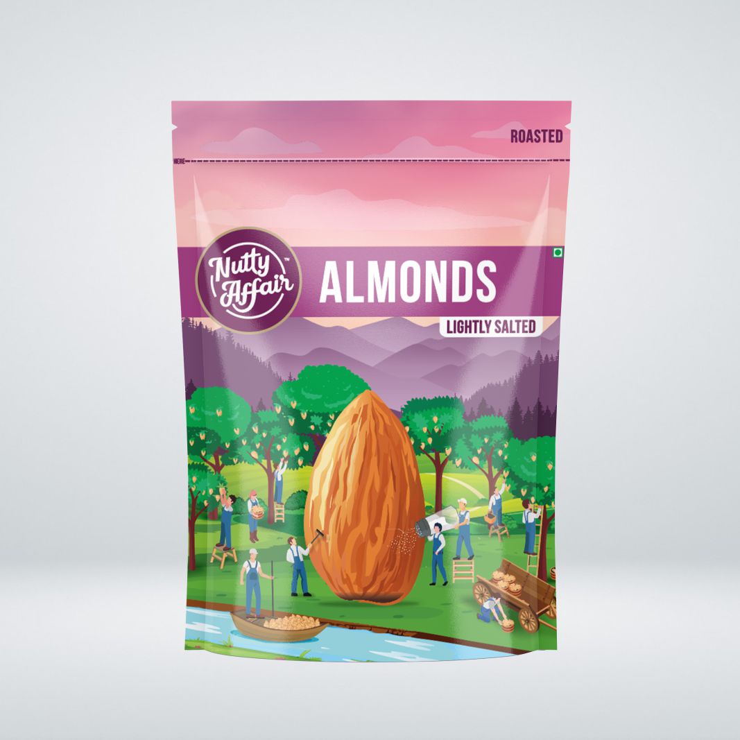 Almonds Roasted and Salted - 200 gm