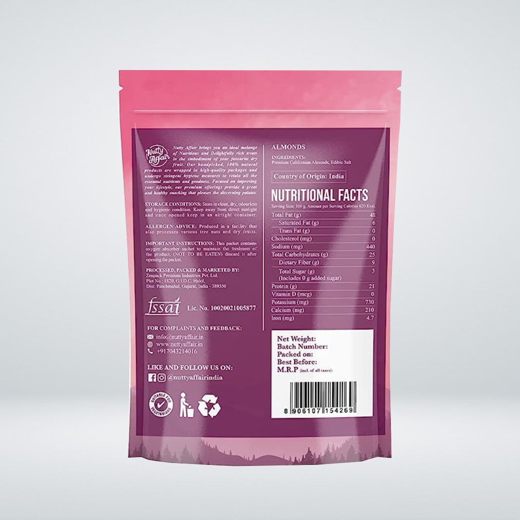 Almonds Roasted and Salted - 200 gm
