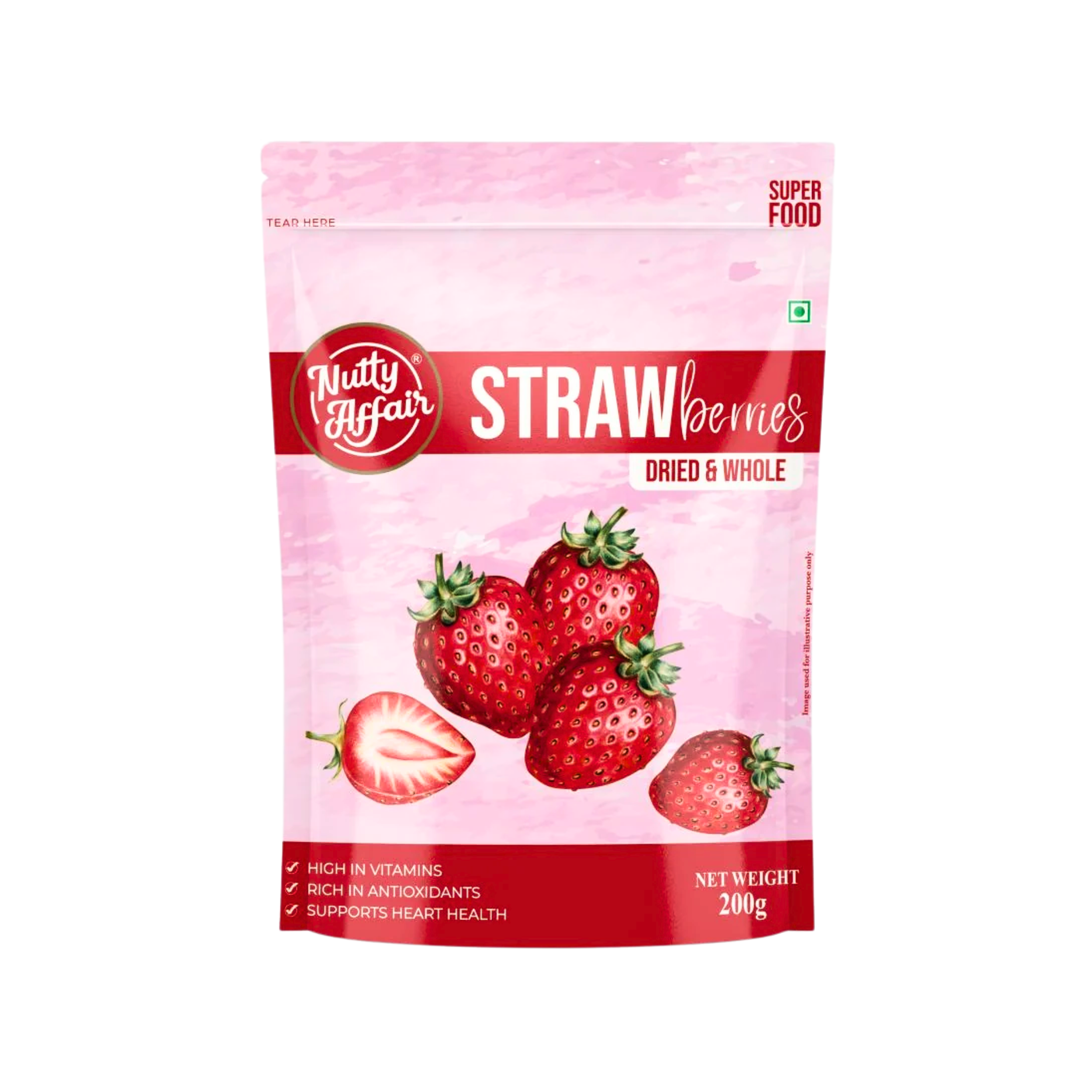 Strawberries Dried & Whole - 200 gm
