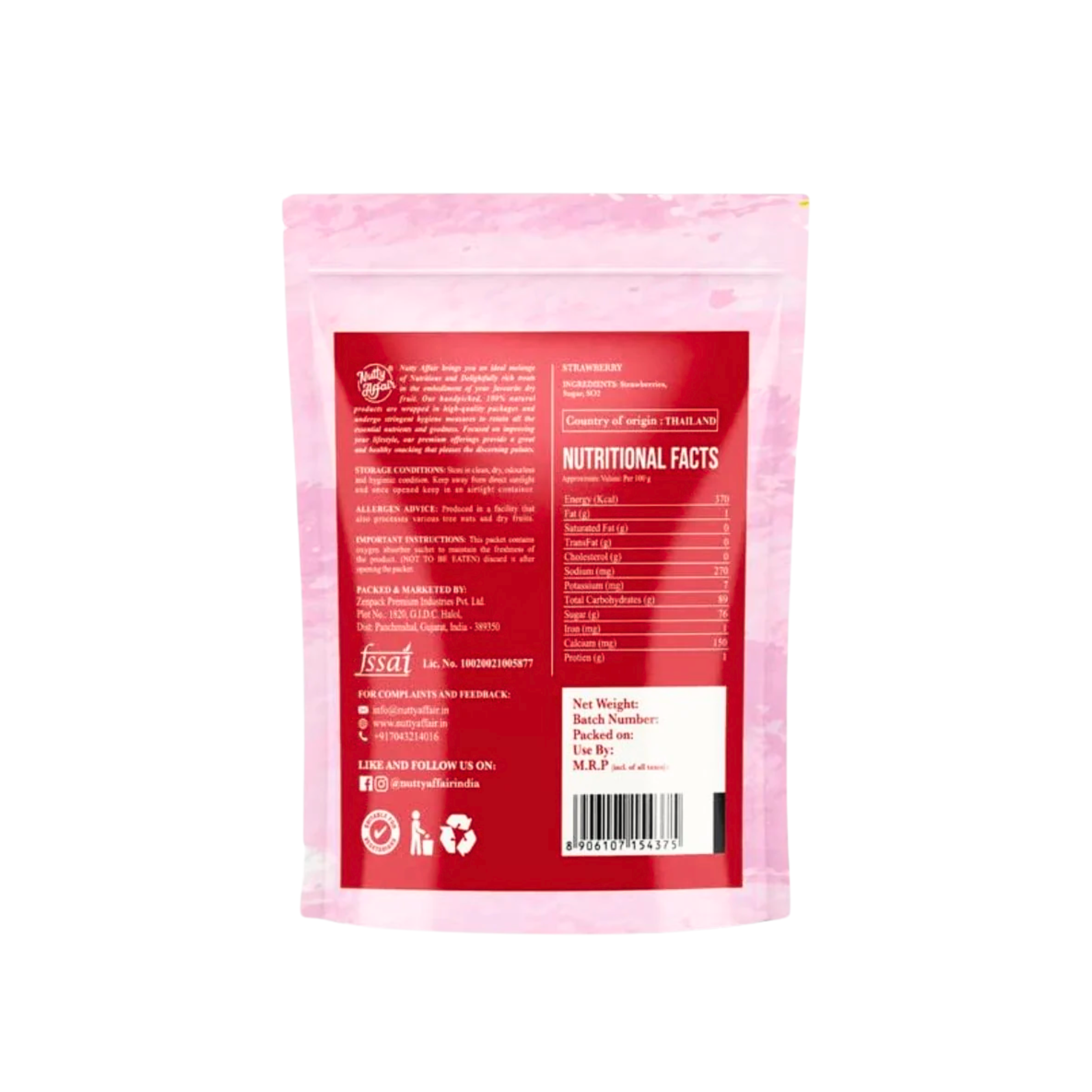 Strawberries Dried & Whole - 200 gm