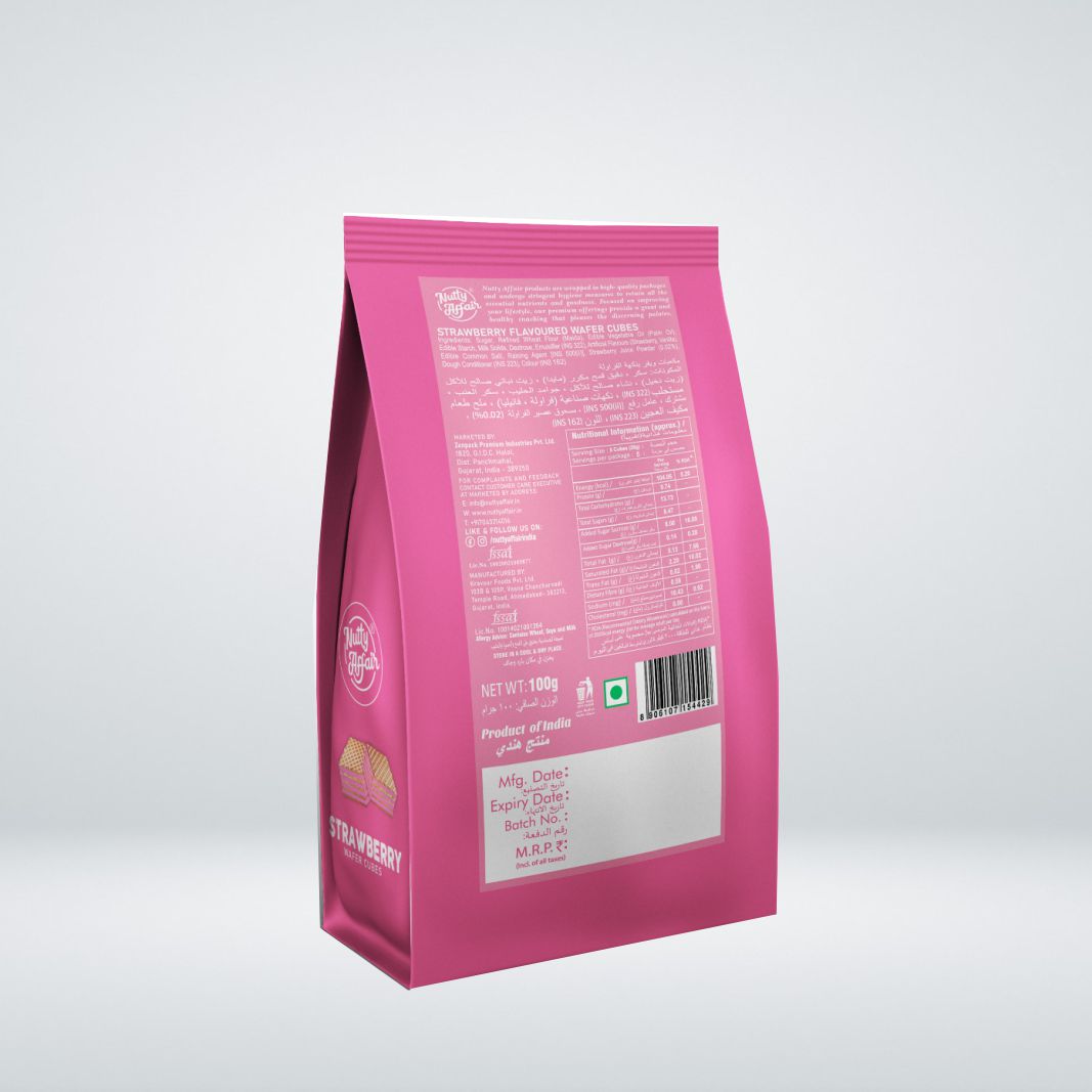 Strawberry Wafer Cubes - 100 gm