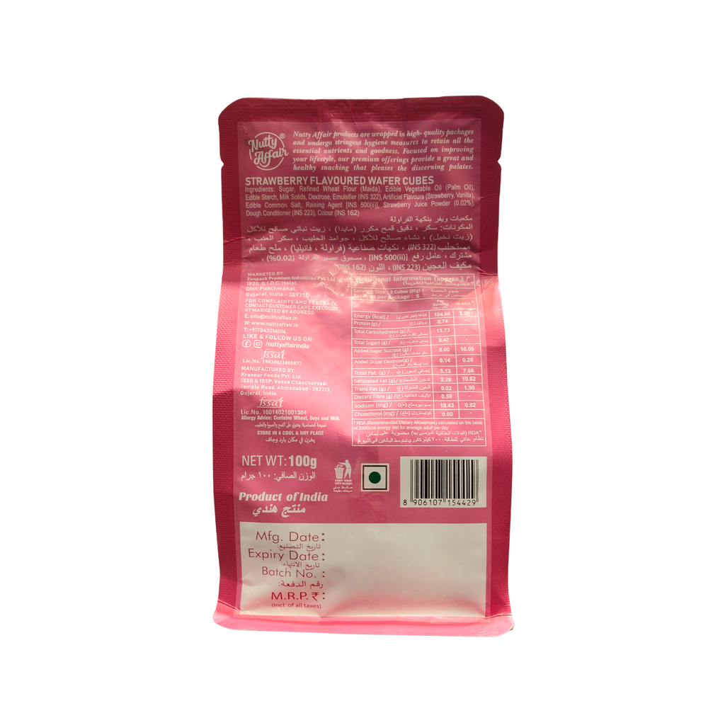 Strawberry Wafer Cubes - 100 gm